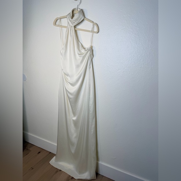 NWT ✨ Jonathan Simkhai Ivory Vittoria Silky Gown Size 4. $698 - Picture 11 of 16